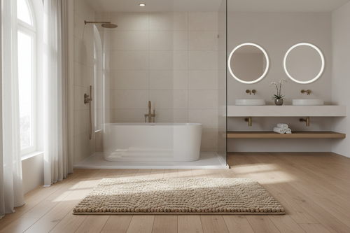 Tapis de Bain en Mousse à Mémoire de Forme - Luxe & Confort